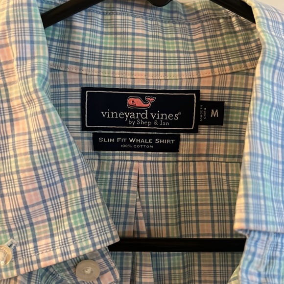 Vineyard Vines Slim Fit Whale Shirt 100% Cotton - M - Picture 3 of 4